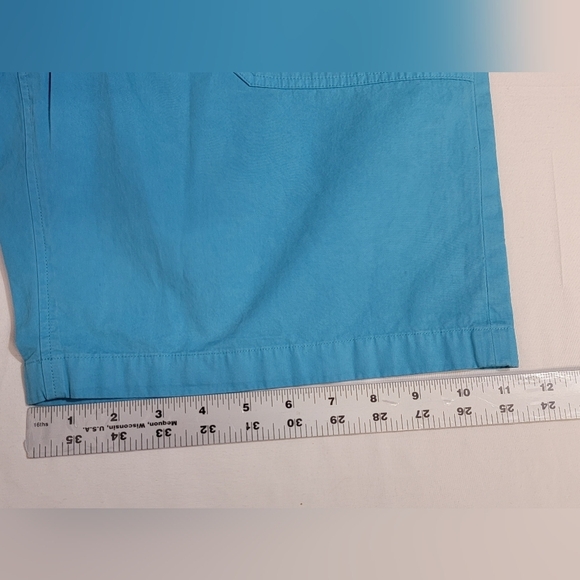 RAG & BONE Cliffe Peached Cotton Field Shorts in Topaz Size 31 - Picture 7 of 13